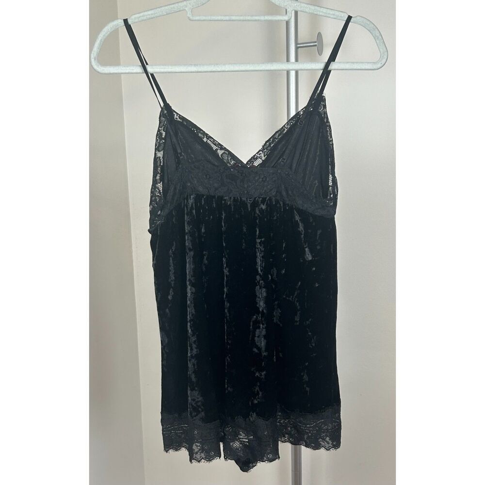 NWT Vintage Whimsigoth Y2K Black Lace Velvet Romper Women’s Size Medium NOS - Picture 2 of 4